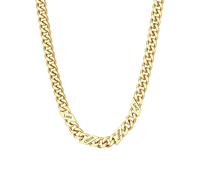 Custom4U Customised Chain for Men Women, 9mm Gold Personalised Cuban Necklace with 4 Names Engraved Stainless Steel Chain 18"+2", Family Christmas Valentine Day Gift for Dad Husband Mum