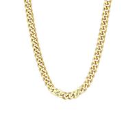 Custom4U Customised Cuban Chain for Men Women, Gold Personalised Name Necklace, 2 Names Engraved Stainless Steel Adjustable Chain 22"+2" Hypoallergenic Jewelry Necklace for Father Day Birthday Gift