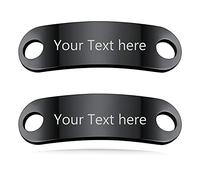 Custom4U Mens Shoelace Tag Trainner Gift-Personalized Engraving Air Force 1 Lace Tag-Customizable Gift for Sneaker