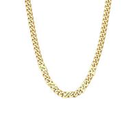 Custom4U Personalised Mens Name Necklace - 7mm Gold Stainless Steel Cuban Chain, 5 Names Engraved Adjustable 22"+2" Personalised Family Necklace Gift for Husband Father Mum
