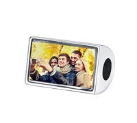 Custom4U Rectangle Cube Photo Charm-Custom with Any Photo You Want- 925 Stamp Personalised Sterling Silver Charms for Bracelet Gifts for Mum Granddaughter