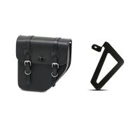 CustomAcces Ibiza (With Metallic Plate) Left Saddle Bag incl. Support Black