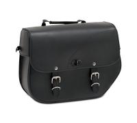 §CustomAcces Sant Louis (With Metallic Plate) Left Saddle Bag Black§