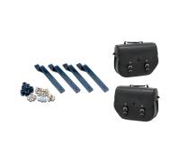 §CustomAcces Sant Louis (With Metallic Plate) Saddle Bags incl. Supports Black§