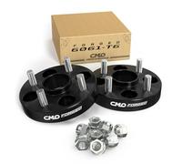 Customadeonly 2 Pieces 1" 25mm Black Wheel Spacers 4x108 to 4x108 Hub Centric w/Hub Lip Center Bore 63.4mm Thread 12x1.5 Compatible for Contour Escort Focus Fusion Mercury Cougar with 4 Lug