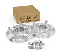 Customadeonly 4x114.3 to 4x100 Wheel Adapters (2pcs 15mm Thick) Hubcentric 64.1 (Hub) to 54.1 (Wheel) Center Bore, M12x1.5 Studs -Enable 4x114.3 (4x4.5) Hub to Use 4x100 Wheel -4x4.5 to 4x100