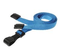 Customcard B007ZU4PLI Safety Breakaway Neck Lanyard for Id Badge Holders with Safety Breakaway Clip - Blue (Pack of 25)