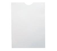Customcard ltd® A6 Frosted Vertical Pockets with Thumb Cut Job Card Pockets Pack of 50