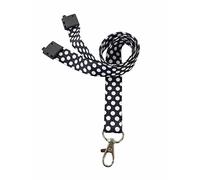 Customcard ltd. DotBlack Staff Visitor Polka Dot Printed Lanyards