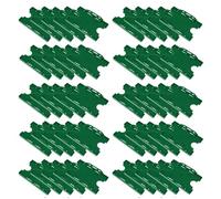 Customcard Ltd Double-Sided ID Card Holder - Secure, Green Plastic for 2 Credit-Sized Cards (85mm x 54mm) - Durable, Lightweight for Work, School, Events- ID Card Holder for Lanyard (Green,Pack of 50)