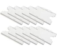 Customcard ltd¨ Double Sided ID Card Holder Two Sided Badge Holder White (Pack of 10)