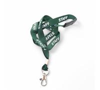 Customcard Ltd Green Staff Lanyard with Safety Break & Metal Clip - 45cm Drop, 15mm Width - Comfortable & Durable Staff Lanyards for Office, School & Events - Professional Green Design (Pack of 5)