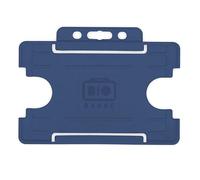 Customcard Ltd ID Card Holders - Card Holder Navy - Plastic Card Holder for Lanyard - ID Badge Holder for Men & Women - Ideal for Credit Card & Disabled Badge Holder - Secure & Durable (Pack of 1)