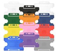 Customcard ltd® Open Faced Rigid ID Card Badge Holder Mixed Pack of 10