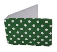 Customcard ltd Polka Dot Green Travel Bus Pass Wallet, Oyster, Rail, ID, Gym, Card Pass Case Holder