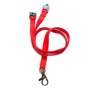 Customcard ltd® Red Neck Lanyard Metal Clip with Safety Breakaway Clip (Pack of 1)
