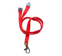 Customcard ltd® Red Neck Lanyard Metal Clip with Safety Breakaway Clip (Pack of 50)