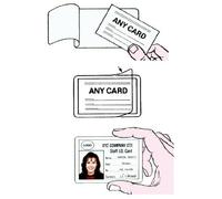 Customcard ltd Self Cold Seal ID Laminating Pouches Pack of 100 (67mm x 98mm)