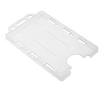 Customcard Ltd Vertical Portrait Double Two Sided Identity ID Card Pass Badge Holder (10 Colours) (Clear5)