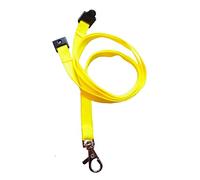 Customcard ltd® Yellow Neck Lanyard Metal Clip with Safety Breakaway Clip (Pack of 50)