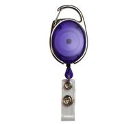 Customcard Premier Retractable Badge Reels For ID Card Badge Holder - Purple