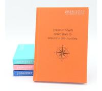 CustomDesign.Shop Personalised Academic Diary 2026-2027 | Custom Engraved Teacher Planner - [Orange, A4]