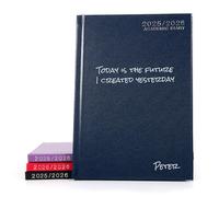 CustomDesign.Shop Personalised Academic Hardcover Diary 2025-2026 | Custom Printed Organiser | Gift Idea Planner - A5 Week, Blue