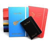 CustomDesign.Shop Personalised Custom Premium Hardcover Notebook | Design A Truly Unique Journal | Laser Engraved Gift Idea - A5, blue