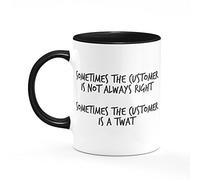 Customer is Not Always Right Mug One Size Black/White Funny Service Call Centre Worker Office Gift