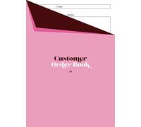 Customer Order Book A5: Placed Orders Tracker / Logbook / Record for Small Business | Pink Cover