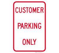 Customer Parking Only Sign Funny Retro Metal Sign 8X12 Inches