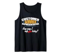 Customer Service Representative How May I Help You Today? Tank Top