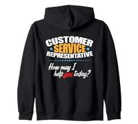 Customer Service Representative How May I Help You Today? Zip Hoodie