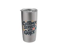 Customer Service with Grace, CSR Call Center Agent Stainless Steel Insulated Tumbler