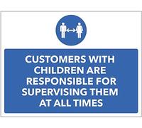 Customers with children are responsible for supervising them at all times