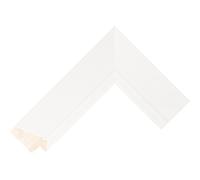 Customisable Bezel for the Samsung Frame TV 2021 to 2025 (Angled White, 55 inch)
