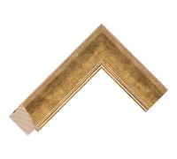 Customisable Bezel for the Samsung Frame TV 2021 to 2025 (Slim Cushion Gold, 50 inch)