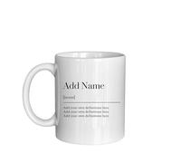 Customisable Dictionary Definition Style Coffee Mug - Personalised Mug, Personalised Gift, Funny & Unique Design - Perfect for Tea, Coffee, or Hot Chocolate - 11oz Ceramic Dictionary Mug