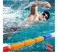 Customisable floating lines Pool Lane Divider Inground Pool/Water Park/Beach Safety Float Rope Divider Rope(Steel Wire6cm,9m/29.5ft)