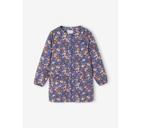 Customisable Flowers girl's smock navy blue