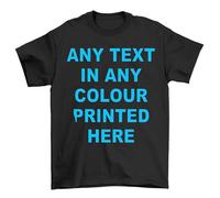 Customisable T-Shirt | Upload Photo, Artwork or Text | Personalised Unisex Design | Great for Hen Do, Stag Party, Corporate Branding & Everyday Wear Black