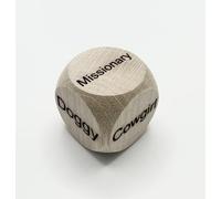 Customisable Wooden adult positions Dice - Your Position Dilemma Solved (30mm x 30mm) Spice Up