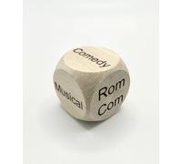 Customisable Wooden Movie Genre Dice - Your Movie Dilemma Solved (30mm x 30mm)…