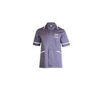 Customise Embroidered Mens Heavyweight Tunic, Free Left Chest Text Tunic, Health Care Hospital, Medical Doctors Uniform, 65% polyester 35% cotton Tunic