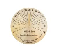 Customised Anniversary Brass Sundial Gift for Him or Her - 30th Wedding Anniversary Romantic Gifts, Couples 30 Years of Love Anniversary Presents for Parents, Her 30 Years of Marriage Keepsake