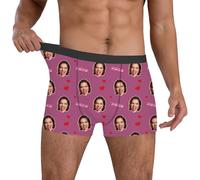 Customised Boxers with Face Photo, Personalised Boxers for Men Boyfriend Father Husband