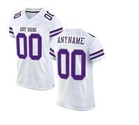 Customised Football Jersey Polyester Mesh - Personalised for Men Women Youth, Breathable Quick Dry Moisture Wicking Sport Shirt with Name/Number/Logo, Active Top for Team Game, Training & Party