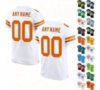 Customised Football Jersey Polyester Mesh - Personalised for Men Women Youth, Breathable Quick Dry Moisture Wicking Sport Shirt with Name/Number/Logo, Active Top for Team Game, Training & Party