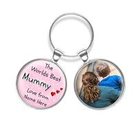 Customised Mummy Keyring Photo Mother's Day Double Pendant Personalised Birthday Gift R395