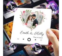 Customised Music Fridge Magnet, Custom Music Album Fridge Magnet - Personalized Musical Fridge Magnets with Photo, Song & Album Cover for Christmas Valentine's Day Personalized Gifts for Couples